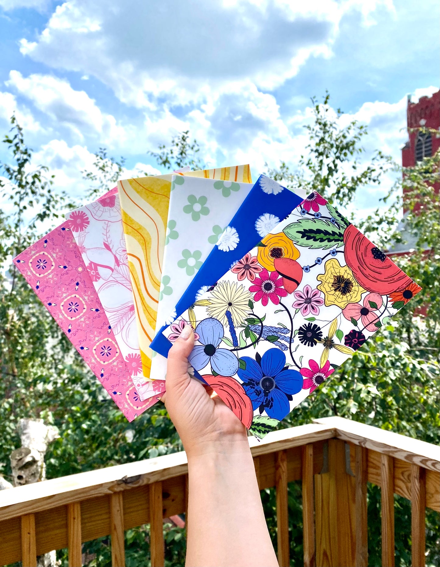 Blue Floral notebook