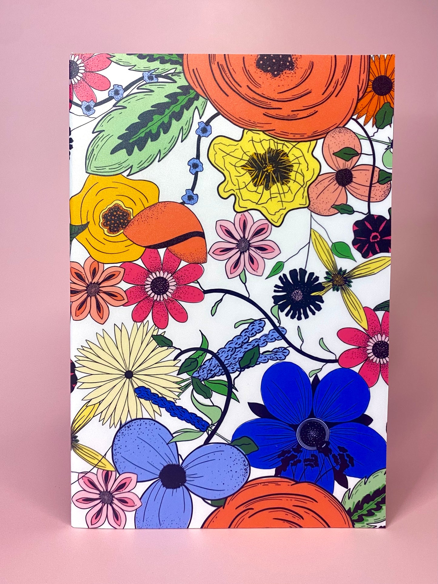Retro Floral notebook