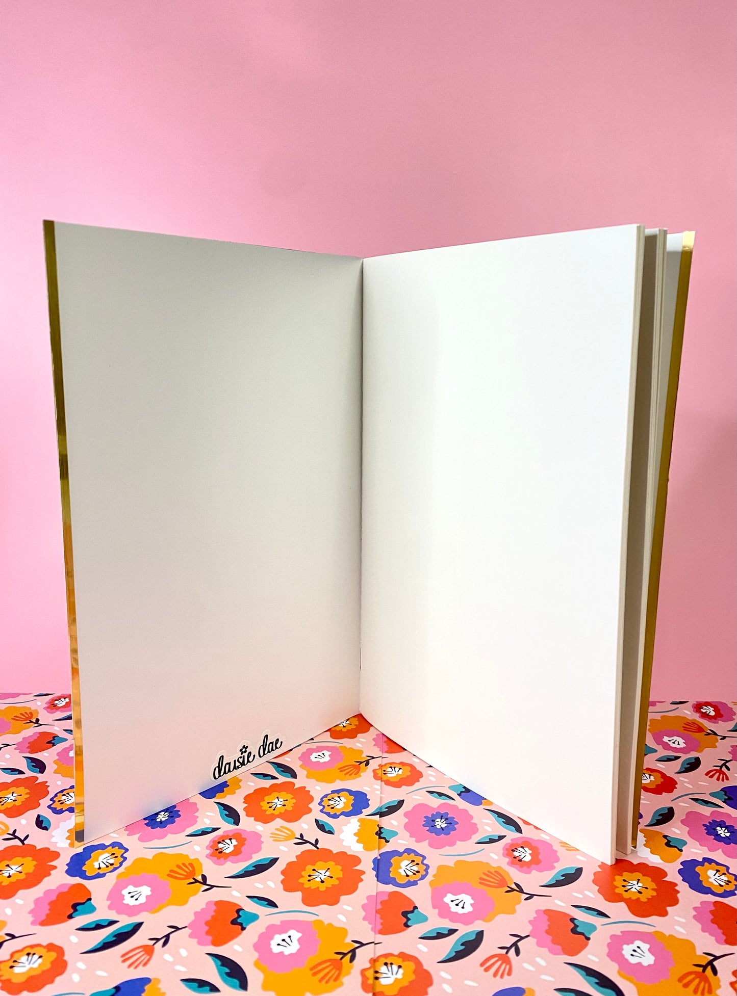 Retro Floral Pink Notebook