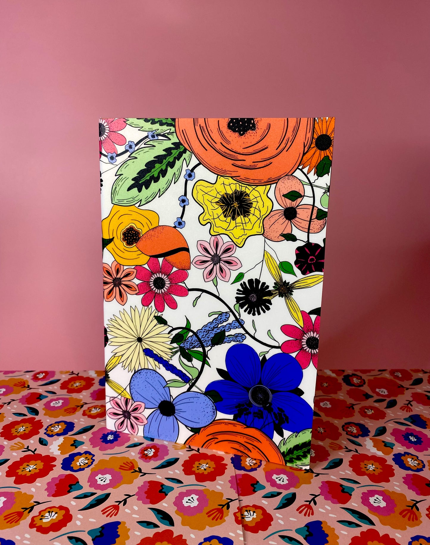 Retro Floral notebook