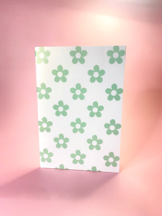 Green Floral notebook