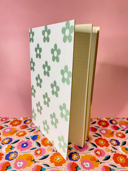 Green Floral notebook