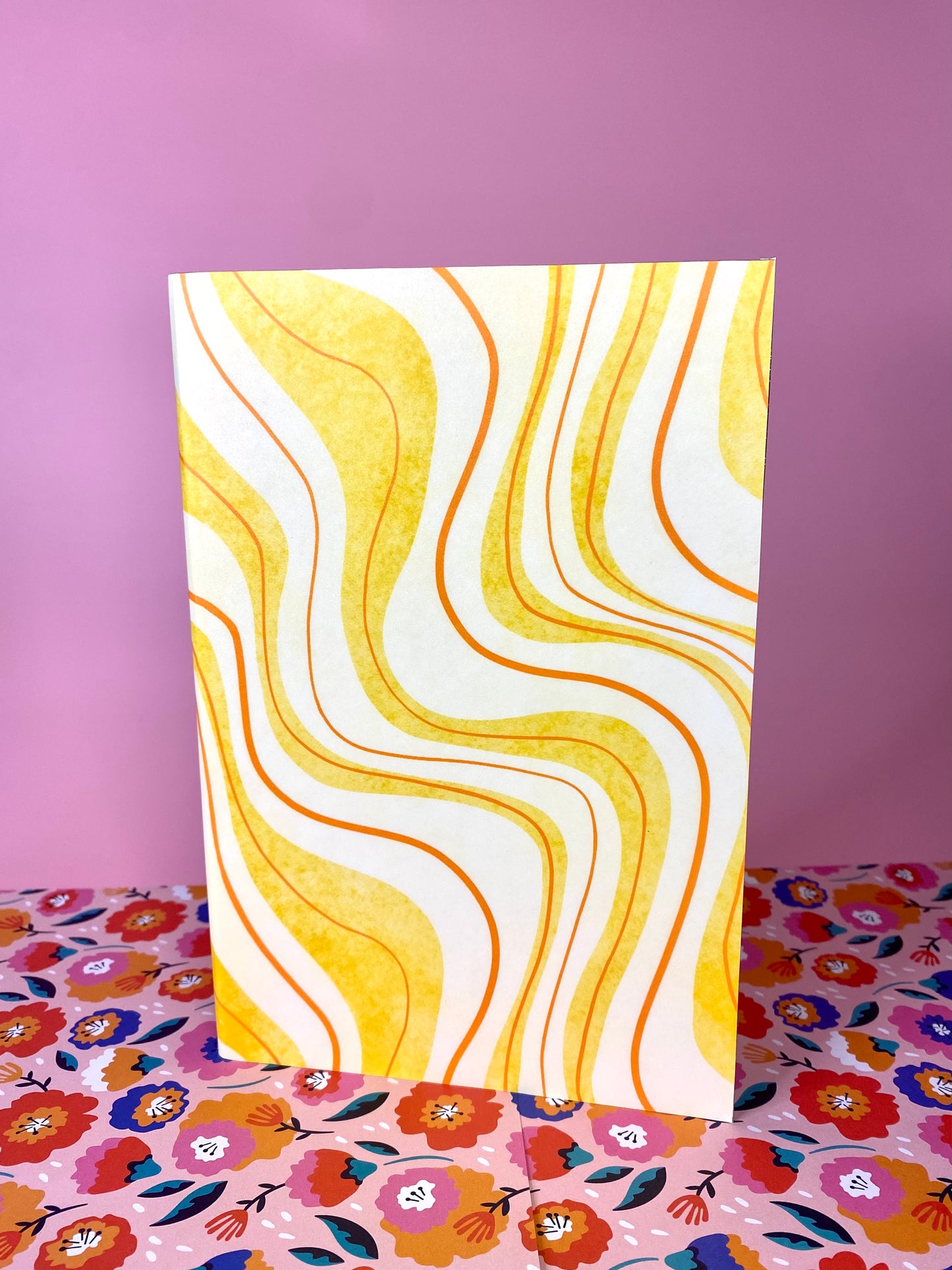 Yellow Retro notebook