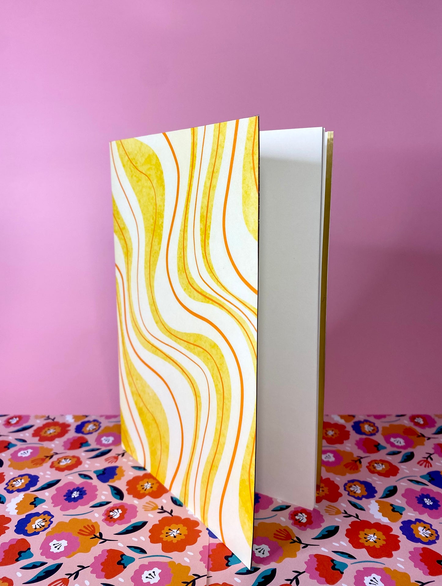 Yellow Retro notebook